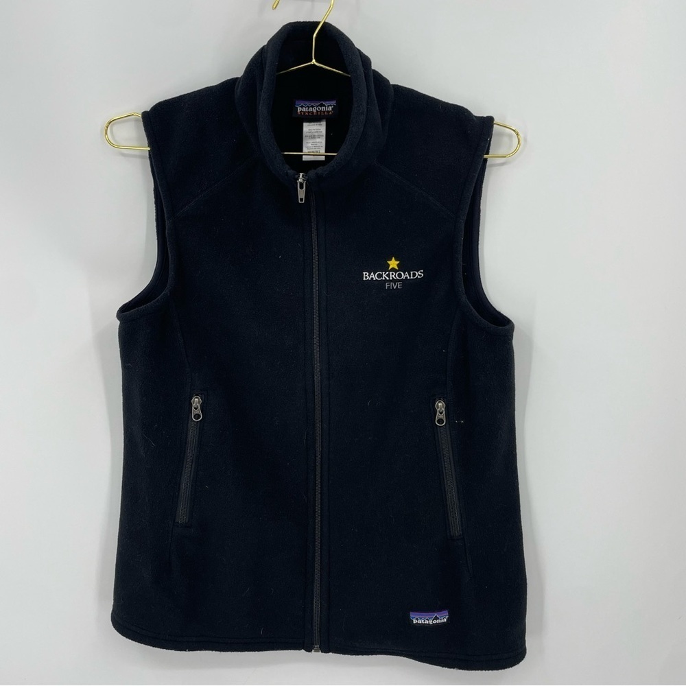 Patagonia Synchilla backroads‎ five Fleece Vest black womens L